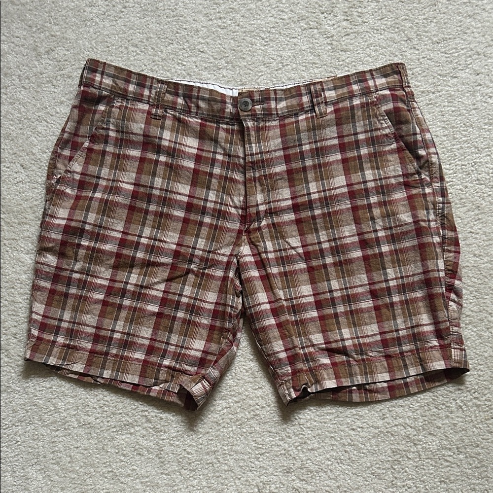 Men’s Red Head Plaid Shorts